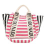 Nicole Lee USA Letter Striped Tote Bag