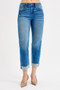 RISEN Full Size High Rise Boyfriend Fit Ankle Jeans Plus SIze