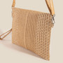 Fame Tight Woven Envelope Clutch Bag