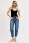 RISEN Full Size Low Rise Crop Boyfriend Jeans Plus Size