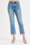 RISEN Full Size High Rise Crop Straight Slim Jeans Plus Size