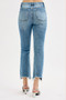RISEN Full Size High Rise Crop Straight Slim Jeans Plus Size