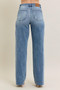 Judy Blue Full Size V - Front Baggy Jeans Plus Size