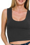 Zenana Double Layered Cropped Tank Top