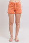 Judy Blue Peach Mid Rise Denim Shorts