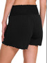 Zenana Elastic Waist Smocked Shorts