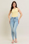 Judy Blue Full Size Mr Tummy Control Vintage Wash Skinny Jeans Plus Size