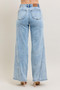 Judy Blue Full Size High Waist Wide Leg Jeans with Skewed Inseam Plus Size