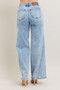 Judy Blue Full Size High Waist Wide Leg Jeans with Skewed Inseam Plus Size