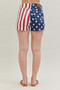 Judy Blue Full Size High Waist Americana Flag Fray Hem Shorts Plus Size