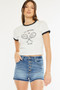 Kancan High Rise Release Hem Denim Shorts