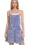 Zenana Woven Double Gauze Acid Washed Romper