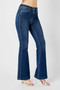 Judy Blue Full Size Hw Angled Side Seam Detail Flare Jeans Plus Size