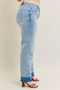 Judy Blue Full Size Mr Release Hem Wide Leg Jeans Plus Size