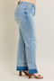 Judy Blue Full Size Mr Release Hem Wide Leg Jeans Plus Size