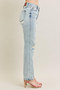 Judy Blue Full Size Mr Repair Stitch Detail Destroy Single Cuff Bf Jeans Plus Size