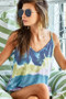 BiBi Tie Dye V-Neck Cami Tank Top