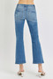RISEN Full Size Low Rise Crop Flare Jeans Plus Size