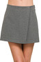 Zenana Wrap Front Skort