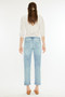 Kancan Mid Rise Distressed Boyfriend Fit Jeans