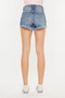 Kancan High Rise Raw Hem Denim Shorts