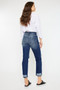 Kancan High Rise Distressed Mom Fit Jeans