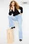 Kancan High Rise Curvy Flare Jeans