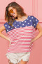 BiBi Star Rpinted with Stripe Combo Top
