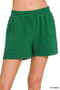 Zenana Cotton Slub Shorts