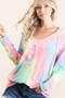 BiBi Tie Dye Terry Long Sleeve Hoodie