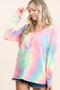 BiBi Tie Dye Terry Long Sleeve Hoodie