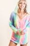 BiBi Tie Dye Terry Long Sleeve Hoodie