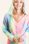 BiBi Tie Dye Terry Long Sleeve Hoodie