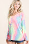 BiBi Tie Dye Terry Long Sleeve Hoodie