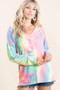 BiBi Tie Dye Terry Long Sleeve Hoodie