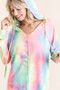 BiBi Tie Dye Terry Long Sleeve Hoodie