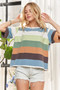 ADORA Multi Color Stripe Casual Top
