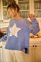 Mittoshop Star Graphic Mineral Wash Long Sleeve Top