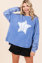 Mittoshop Star Graphic Mineral Wash Long Sleeve Top