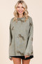 Mittoshop Mineral Wash Cheetah Print Long Sleeve Top