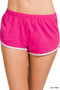 Zenana Elastic Waistband Dolphin Shorts