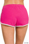 Zenana Elastic Waistband Dolphin Shorts