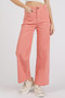 Mittoshop Twill Patch Pocket High Rise Wide Leg Pants