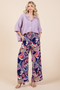 Mittoshop Abstract Print Elastic Waist Wide Leg Pants