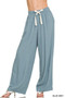 Zenana Linen Drawstring Pants