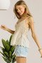 ADORA Crochet V Neck Tank Top
