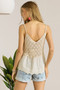 ADORA Crochet V Neck Tank Top