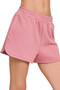 Zenana Scuba Elastic Waistband Dolphin Shorts