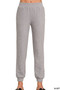 Zenana Cotton Slub Jogger Pants