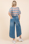 Mittoshop Denim Tie Back Sleeveless Wide Leg Overalls